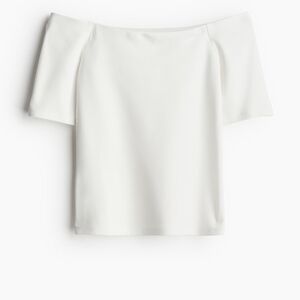 Elegant H&M Off-Shoulder White Top